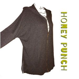 Honey Punch - oversized zip hoodie sweater